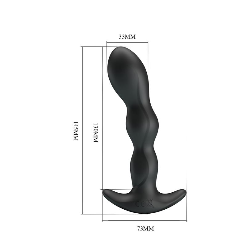 Yale Butt Plug with Vibration Black – Image 10