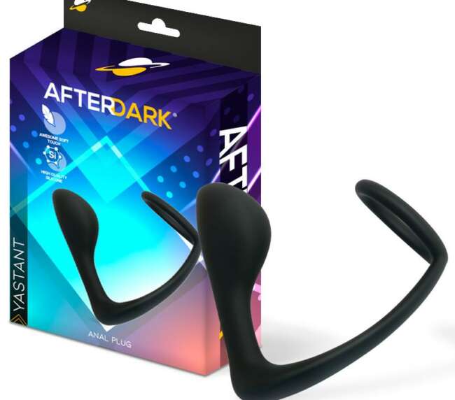 Yastant Anal Plug with Testicles Ring