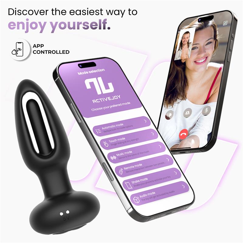 Zack Anal Plug with Flipping Tongue and Vibration with App – Image 10