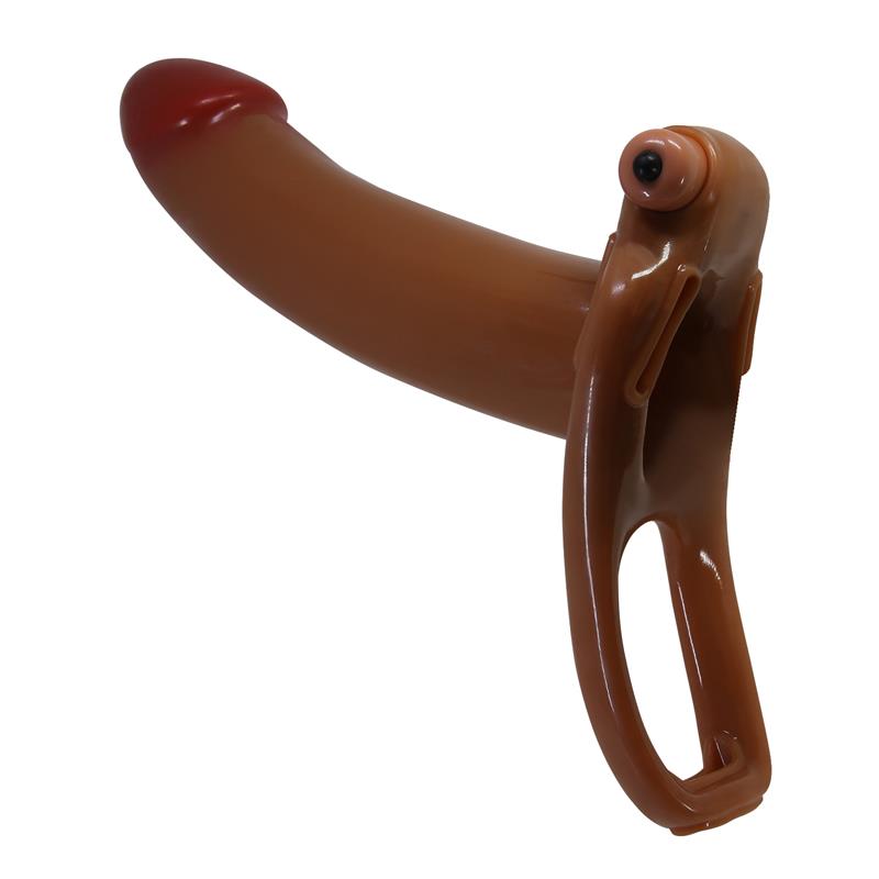 Bradden Universal Strap On with Vibrating Hollow Dildo 6.7 - Imagen 8
