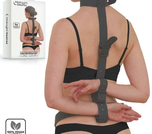 Collar and Wrist Cuffs Body Restraint Set