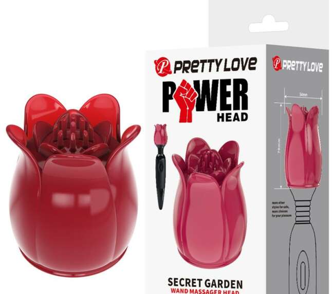 Flower Wand Power Wand Massager Head Red