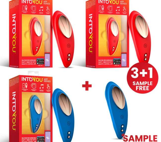 Pack 3 + Tester Vibrating Panty with APP