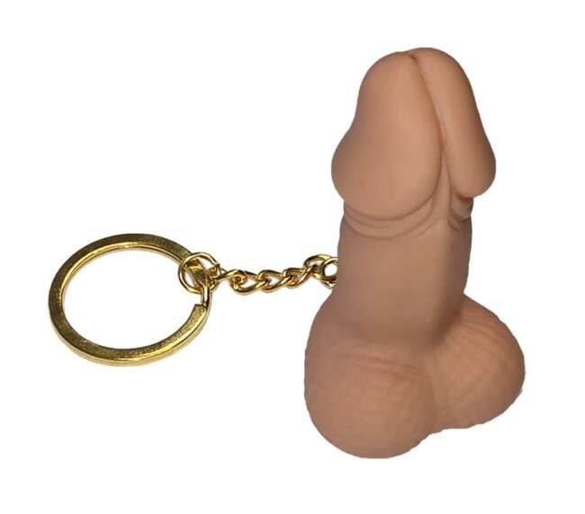 Penis-Shaped Whistle Keychain