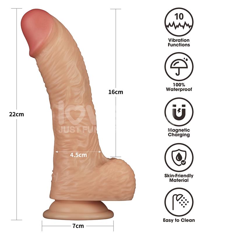 Strap On with Vibrating Dildo 8.5 - Imagen 15