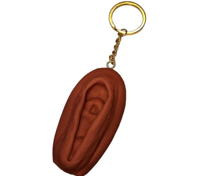 Porte-clés en forme de vagin