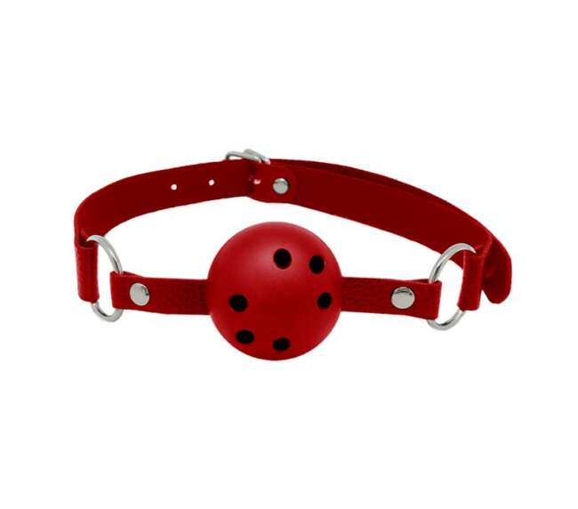 Discretion Breathable Gag Red