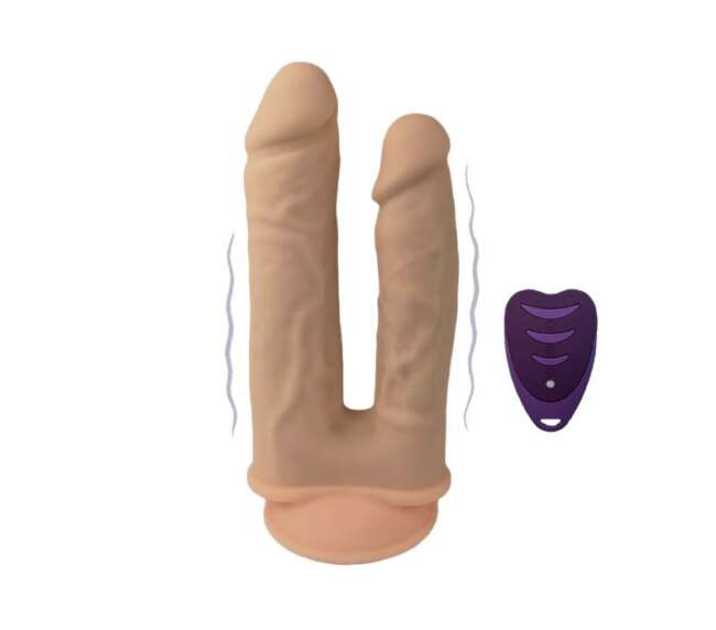Double Penetrant Dildo 2 Motors 10 Remote Control