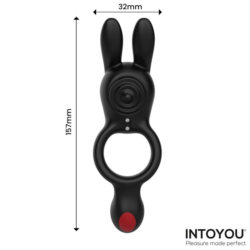 Konny Vibrating Rabbit Double Cockring with Remote – Image 4