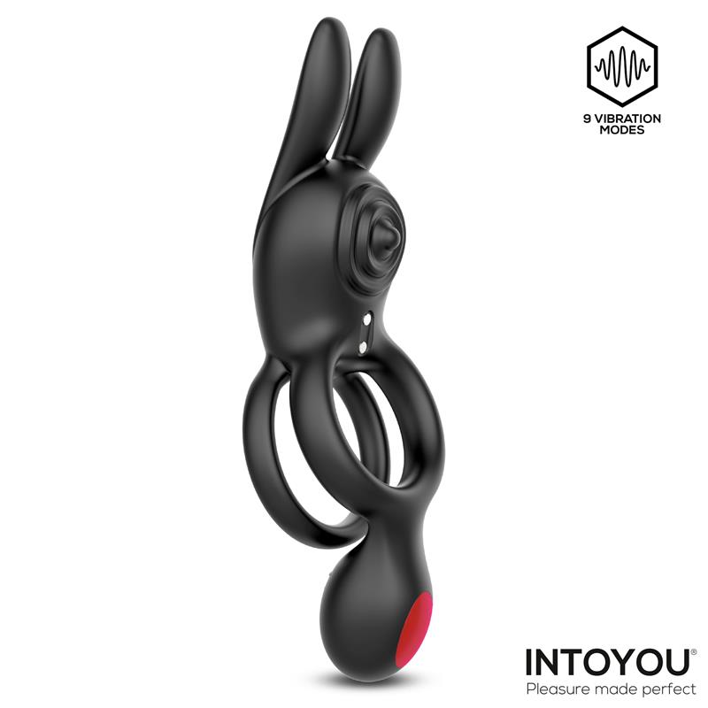 Konny Vibrating Rabbit Double Cockring with Remote – Image 5