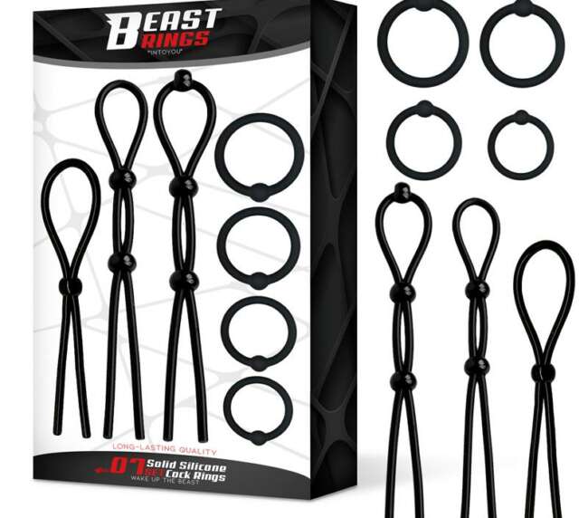 07 Set Solid Silicone Cock Rings