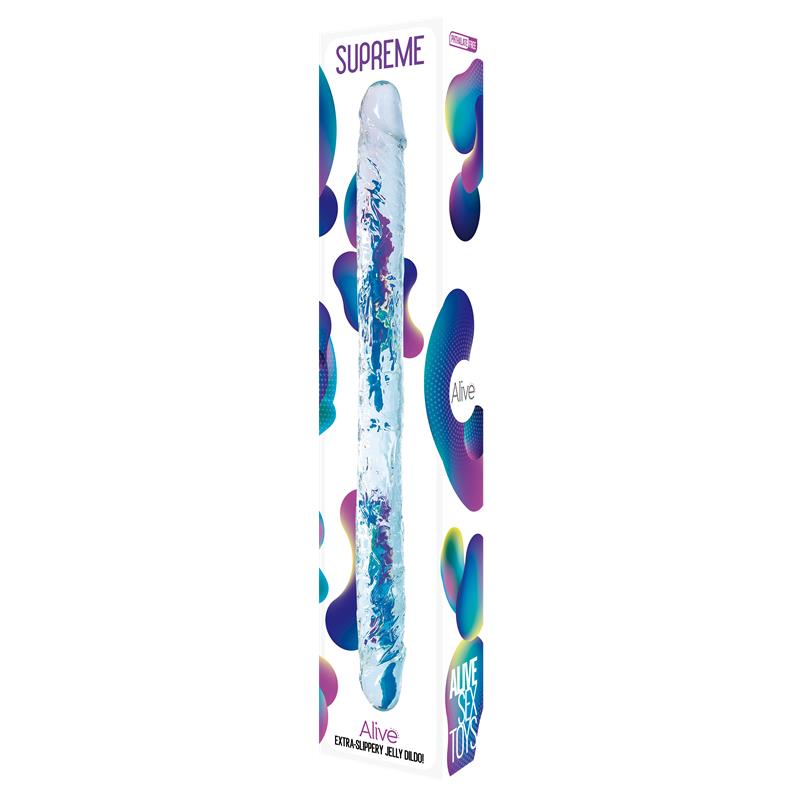 Supreme Double Dildo 38.5 cm Clear - Image 3