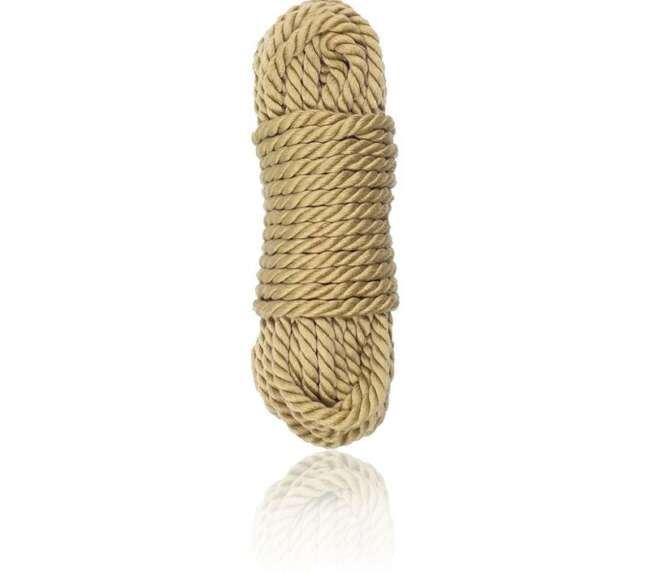 Synthetic Hemp Bondage Rope Nature 10 Meter