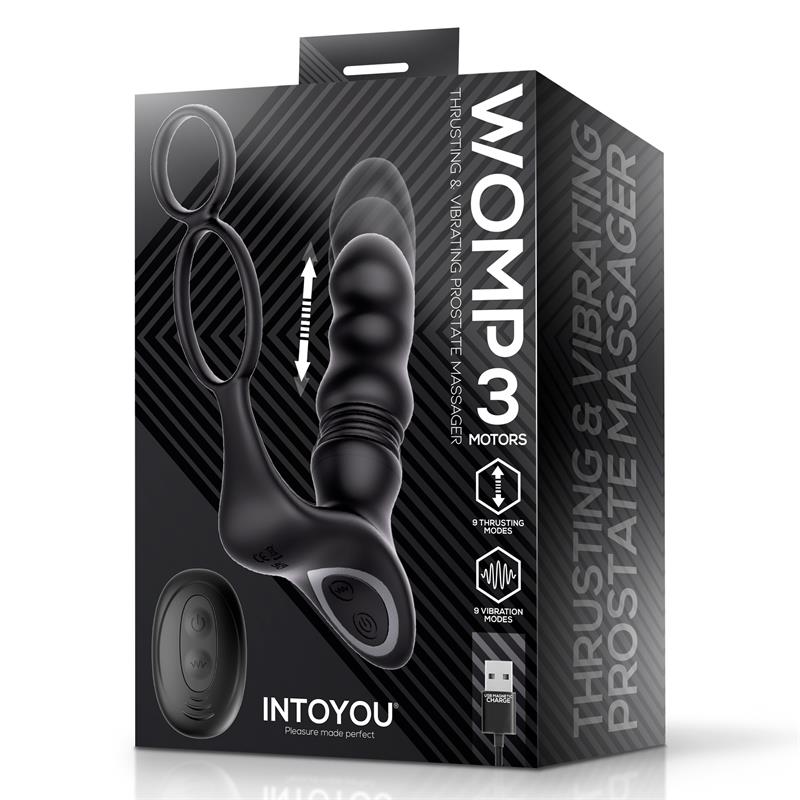 Womp Prostate Massager with Vibration, Thrusting and Remote - Image 4